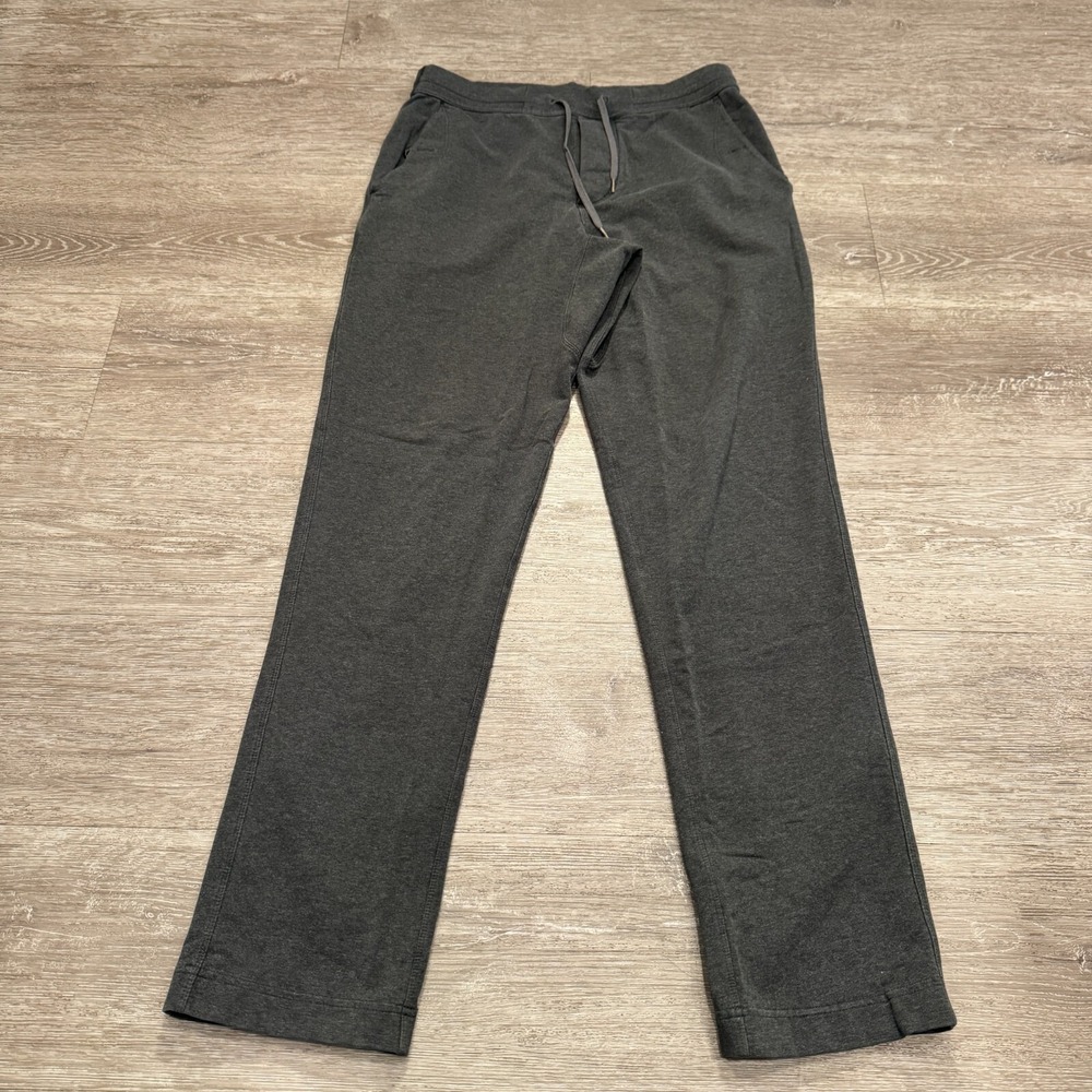 Lululemon Pants Mens Medium Gray Studio Stretch Gym Running 30x30 Drawstring